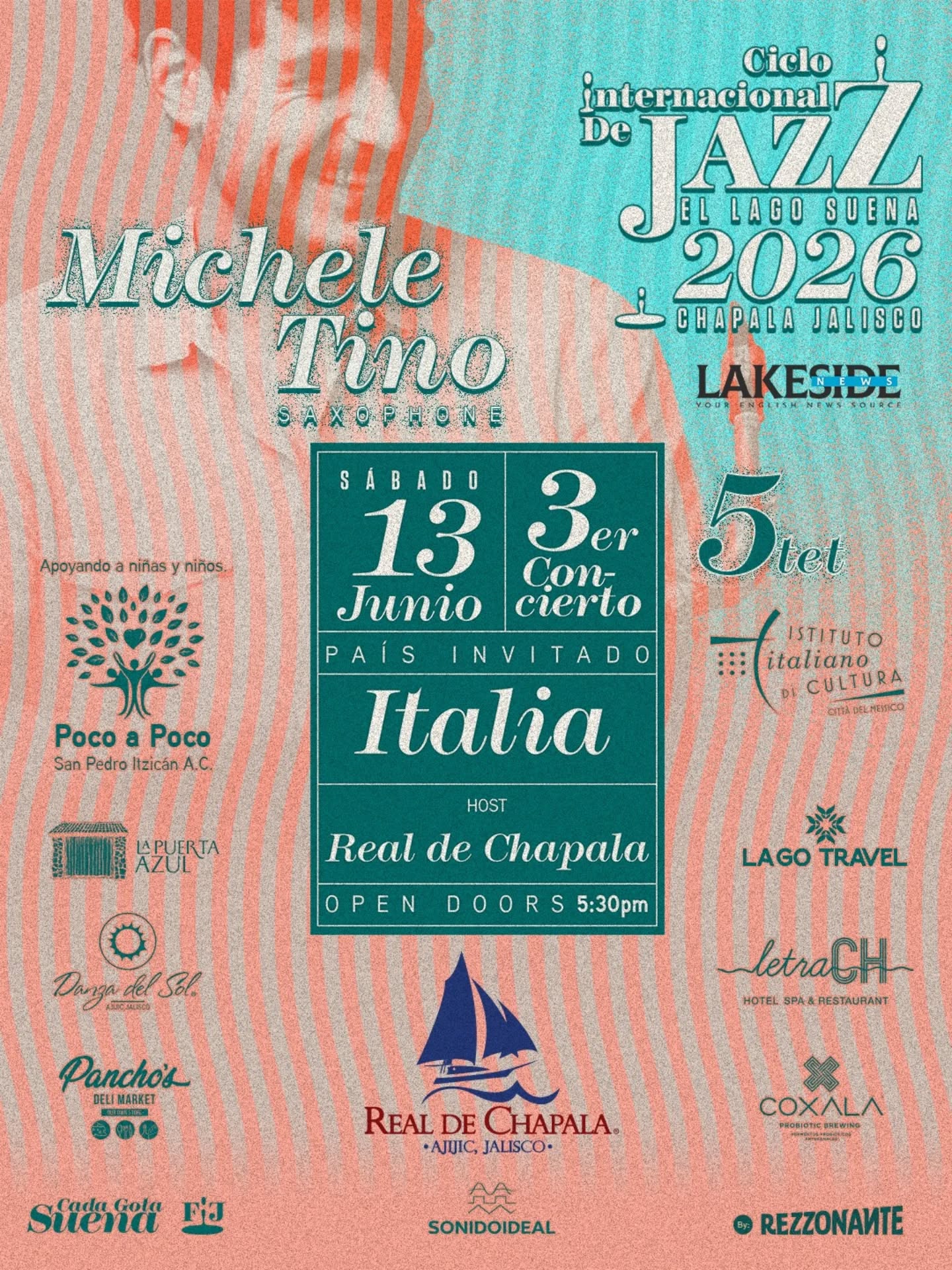 Ciclo Internacional de Jazz El lago Suena - Michele Tino Saxophone